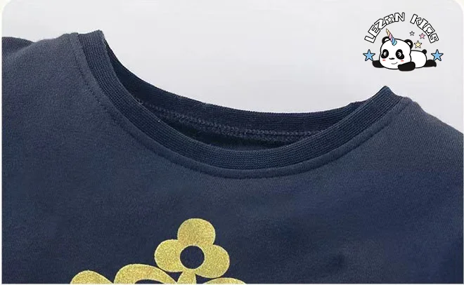 LEZONKIDS - Hot Sale Long Sleeves Foil Gold Silver Tulle Rompers Toddler Girls Dresses for Kids